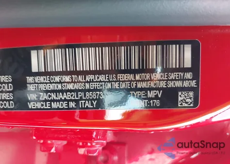 2020 Jeep Renegade Sport Fwd z USA, uszkodzony, nr VIN ZACNJAAB2LPL85873